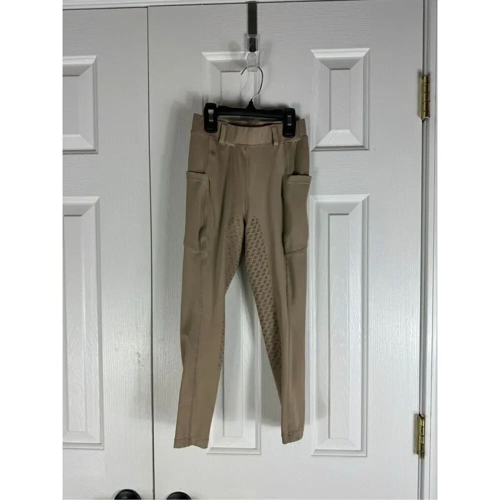 Tan Horse Equestrian Riding Pants Size 4/5